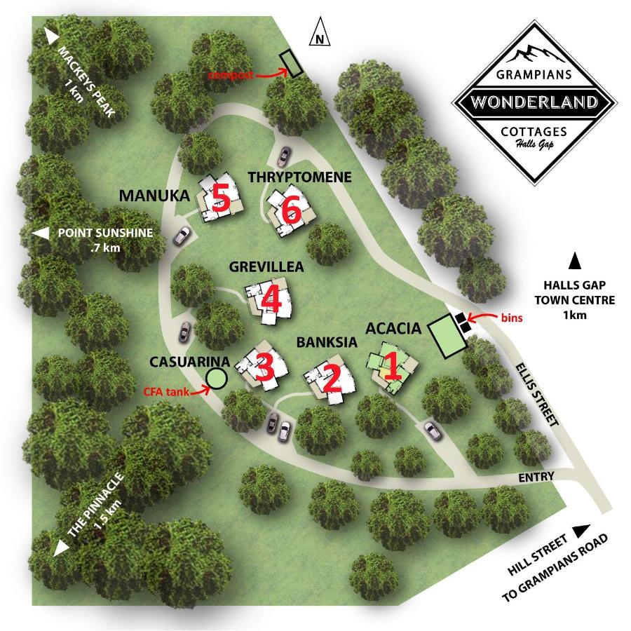 Wonderland Cottages Холс Гап Екстериор снимка